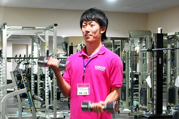 ロコスポーツ杉田で働いている渡邉三城選手(Y.S.C.C.)