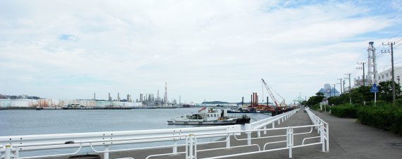 東京ガスの前