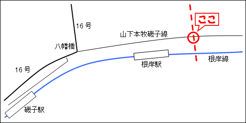 日石交差点の地図