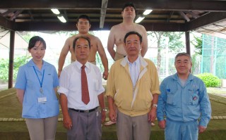 IHI相撲部の方と石橋さん