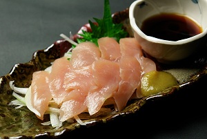 大山地鶏のお刺身 <鶏居酒屋 千>