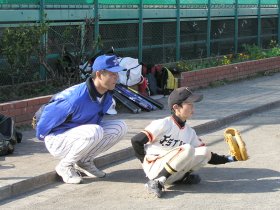 杉浦サポーターが見守ります