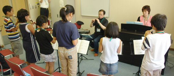 小学生の練習風景1