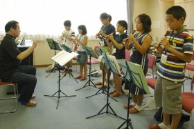 小学生の練習風景2