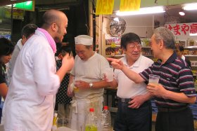 歓談中