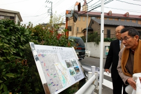 田中の史跡標示板
