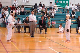 空手の試合の様子