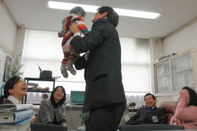 いのちの授業 校長室にて