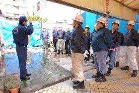 浜マーケットで防災訓練