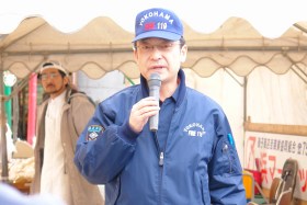 浜マーケットで防災訓練