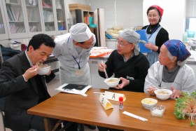 浜マーケットで防災訓練