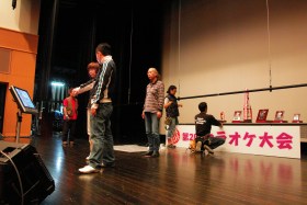 第2回 結城忍杯カラオケ大会 設営の様子