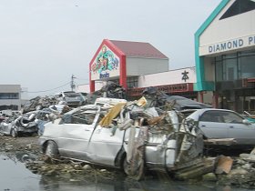 杉田の商店街が気仙沼の商店街を応援