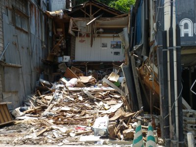杉田の商店街が気仙沼の商店街を応援