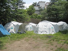 杉田の商店街が気仙沼の商店街を応援
