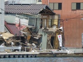 杉田の商店街が気仙沼の商店街を応援