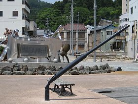杉田の商店街が気仙沼の商店街を応援