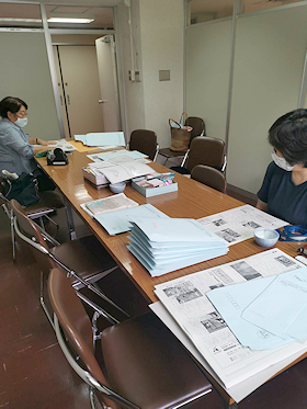 汐見台ニュース 編集会議の様子